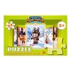 Дитячі пазли "Лабубу на лижах" Puz-M-10, 24 елементи, розмір 30х42 см
