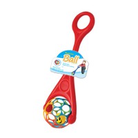 Дитяча каталка на палиці 3201(Red) куля з брязкальцем, 61х19х14 см