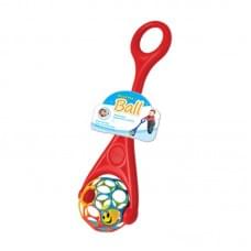 Дитяча каталка на палиці 3201(Red) куля з брязкальцем, 61х19х14 см