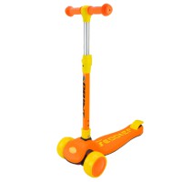 Самокат детский 3-х колесный Mini Scooter SC2420(Orange) светящиеся колеса оранжевый