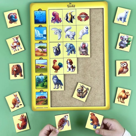 Дерев'яний дитячий сортер "Асоціації тварини" (ПСД300) PSD300