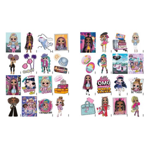 Дитяча книжка-розмальовка "Travel City Babe" LCB4 зі стікерами