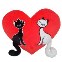 Подушка декоративна "Котики день та ніч" FWPCATSDAYNIG25RD