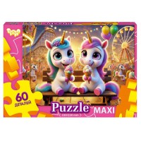 Пазл класичний "Єдинороги" Mx60-11-05, 60 елементів