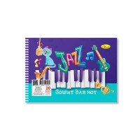 Зошит для нот Jazz Music МЗ-П5-20-3, 20 аркушів, лаковка, пружина