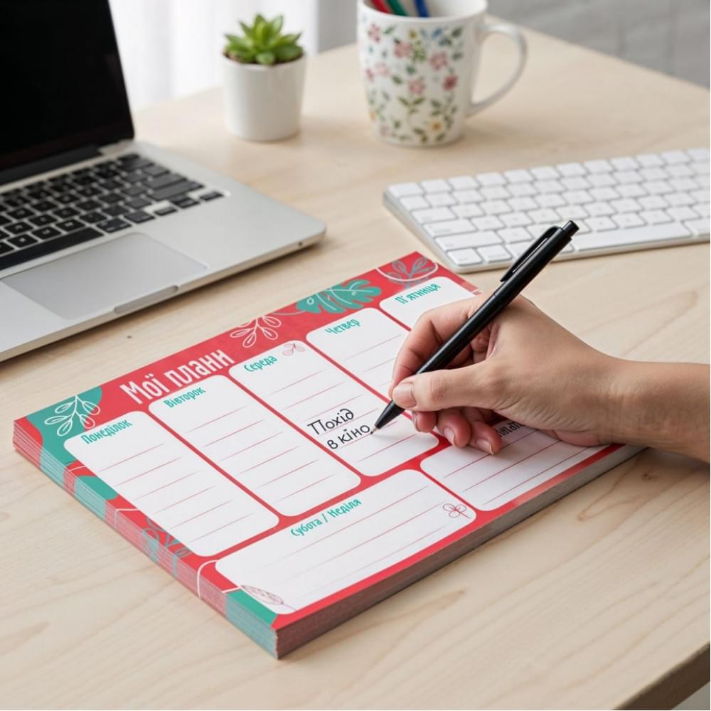 Планер тижневий VT9212-01, 20х14,3 см, 54 аркуші, українська