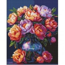 Алмазна мозаїка "Букет півоній" ©art_selena_ua AMO20028, 40х50 см