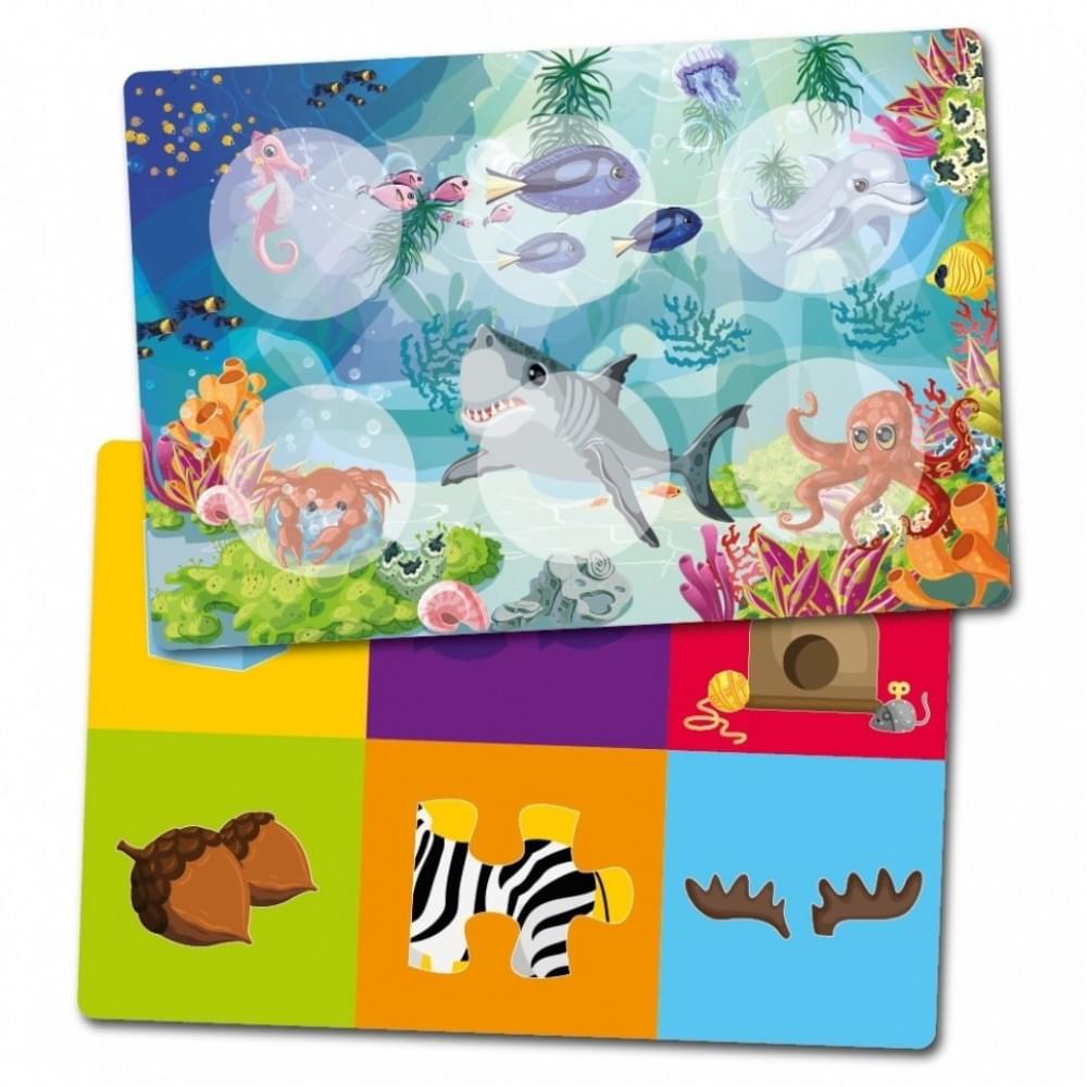 Настільна гра Лото тварини+асоціації 128527, 6 карток-планшеток