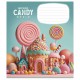 Зошит учнівський "Candy world" 012-3266C-5 у косу лінію, 12 аркушів