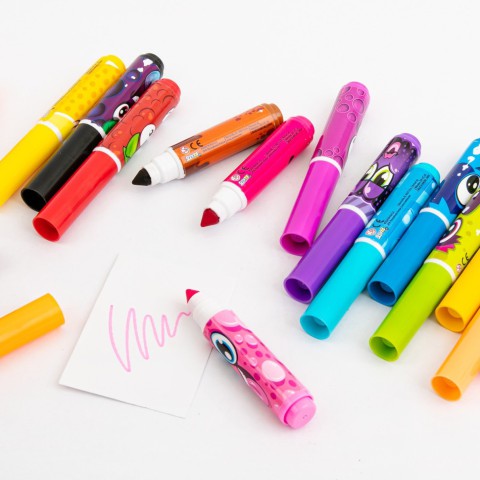 Набір ароматичних мінімаркерів для малювання Яскраві аромати Scentos 16755, 16 кольорів