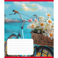 Зошит учнівський "Велосипед" 096-630091K-1 в клітинку, 96 аркушів