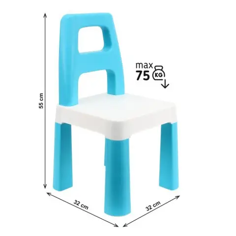 Дитячий стілець "Kids Chair" 9710TXK блакитний, до 75 кг