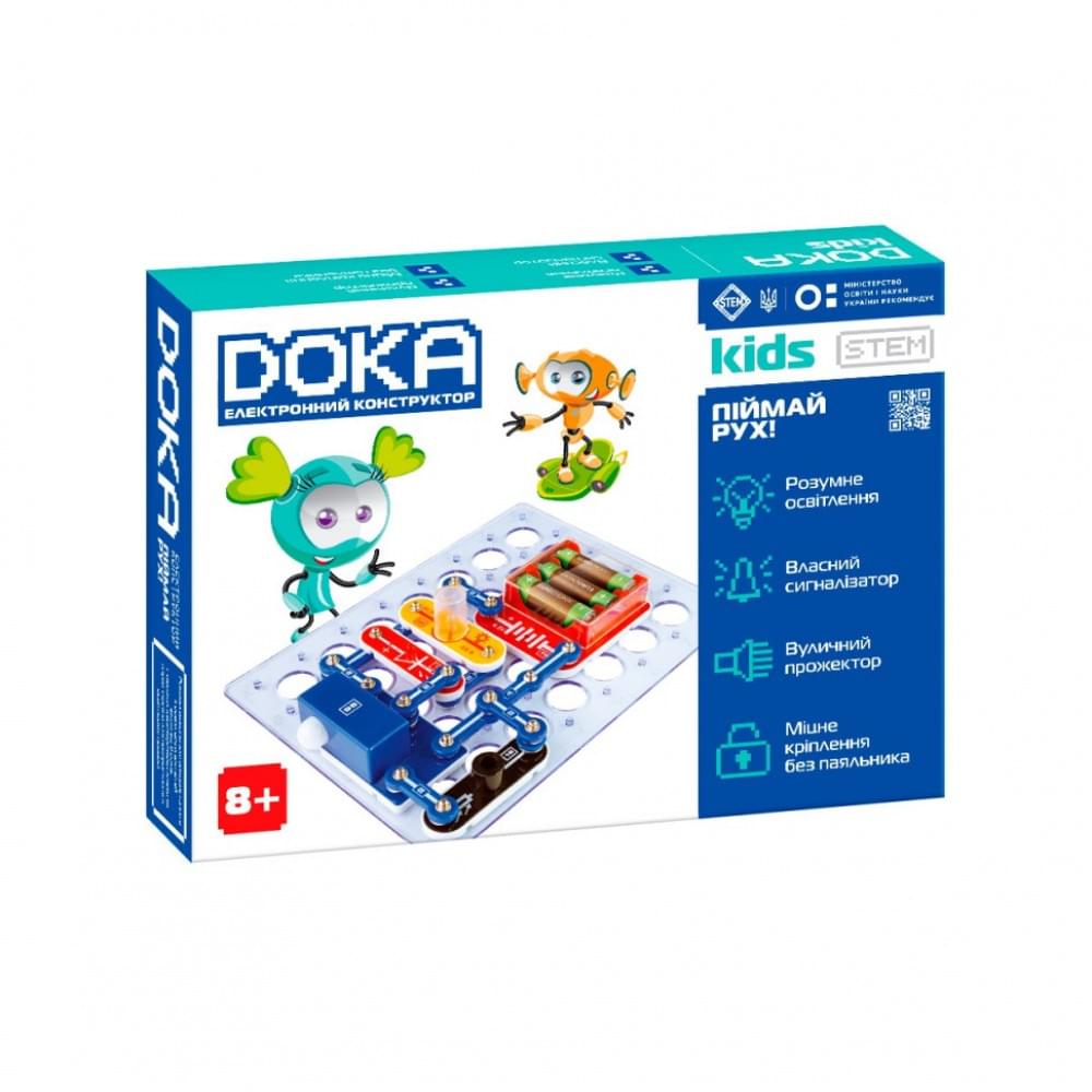 Конструктор електронний "Отримуй Рух!" DOKA D70705 музика і світло