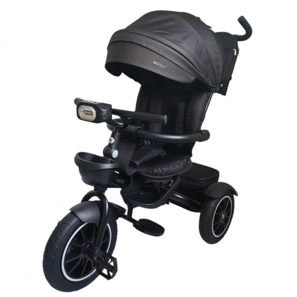 Дитячий триколісний велосипед MODENA ME 1193 Black, з батьківською ручкою