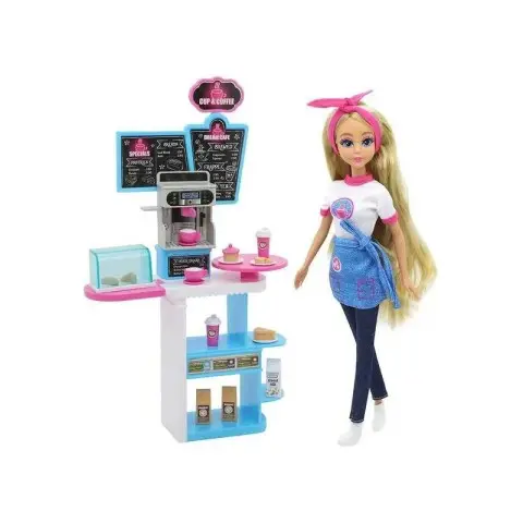 Дитячий ігровий набір з лялькою "Кав'ярня" Dreameez FV81002, 30 см