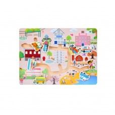 Дерев'яна іграшка Лабіринт MD 0817-1 розмір 30х22,5 см