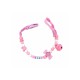 Ланцюжок для пустушки MGZ-0500(Pink) з дзвіночком