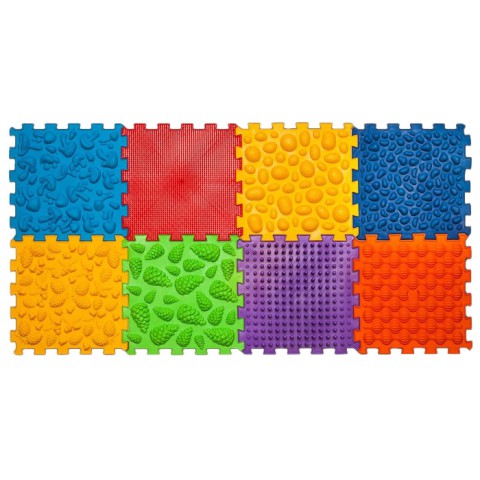 Масажний килимок "Пазли Мікс" 09224, 8 елементів