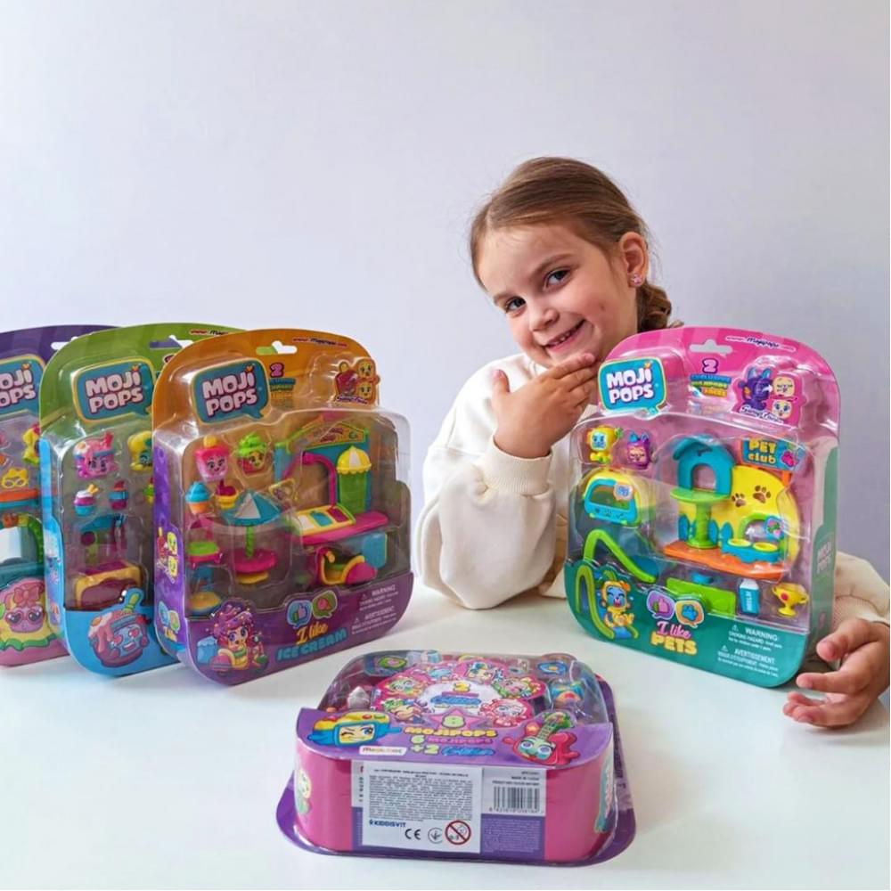 Ігровий набір Вихованці на прогулянці Moji Pops PMPSB216IN10, 2 фігурки, аксесуари