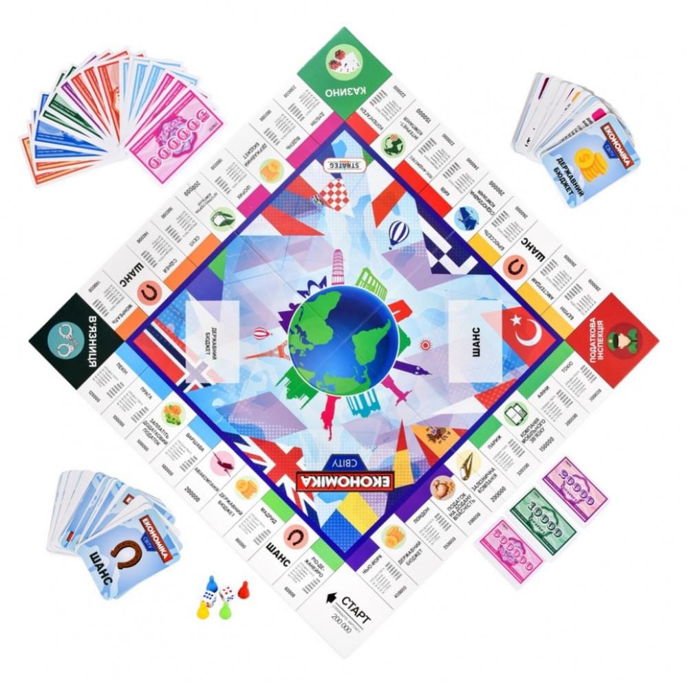 Настільна гра Монополія "Економіка світу" 31028, 2-4 гравці
