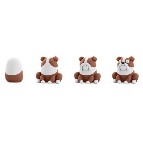 Набір пластиліну "Собаки-Друзі: Бульдог Гіпно" ЛІПАКА 30148-UA01 самостійно твердіє