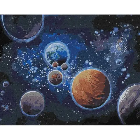 Картина за номерами "Таємниці світів" ©Світлана Теренчук KHO9551 40х50 см Ідейка