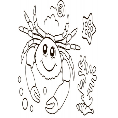 Дитяча водна розмальовка: Море 734010, 8 сторінок