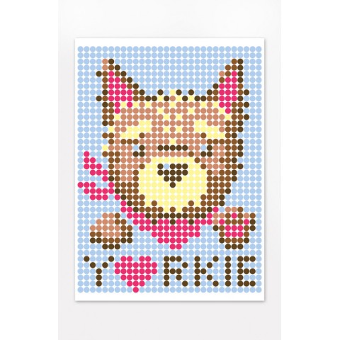 Картина за номерами стікерами в тубусі "Йорк", 1200 стікерів 1791 33х48 см