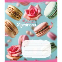 Зошит учнівський "Макаруни" 048-590197K-1 в клітинку, 48 аркушів