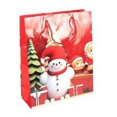 Пакет подарунковий "Новий Рік" 2571-2-2 розмір 26х32х10 см