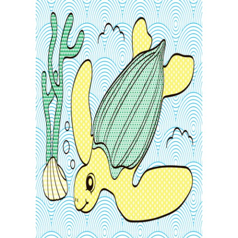 Дитяча водна розмальовка: Море 734010, 8 сторінок