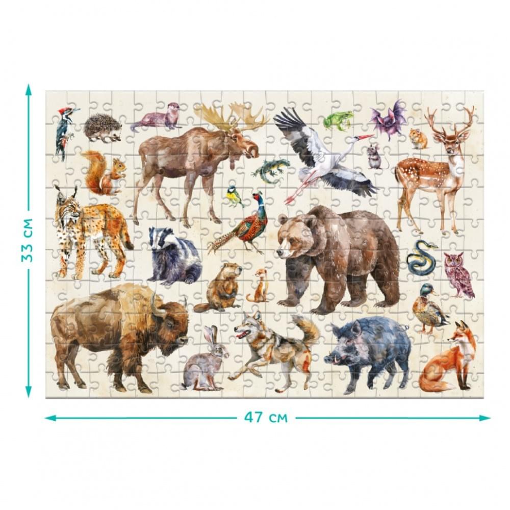 Дитячий пазл Монтессорі "Лісові тварини" DoDo Toys 300629, 200 елементів