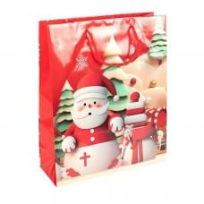 Пакет подарунковий "Новий Рік" 2571-2-3 розмір 26х32х10 см