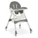 Стільчик для годування M 6302 Gray складний, 5-ти точкові ремені