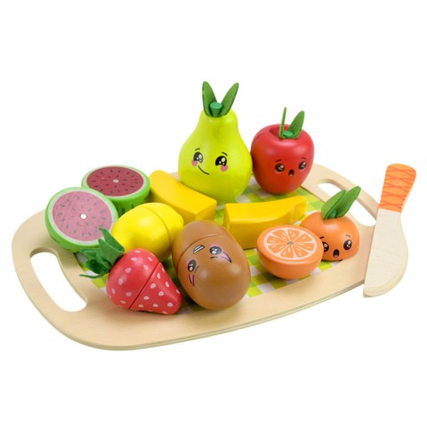 Дитяча дерев’яна іграшка "Фрукти" C9414 фрукти на магнітах, дощечка