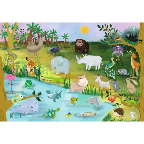 Дитяча навчальна гра з багаторазовими наклейками "ZOO Абетка" (КП-005) KP-005 укр. мовою