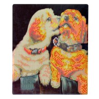 Алмазна мозаїка "Красунчики" 189034 картон, неповна викладка 21х25 см