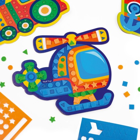 Набір для творчості "Транспорт" VT4511-10 м'яка мозаїка