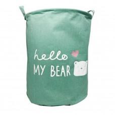 Кошик для іграшок та білизни «Hello my bear» MGZ-1004(Green)