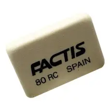 Гумка шкільна прямокутна CNF80RC, м'який