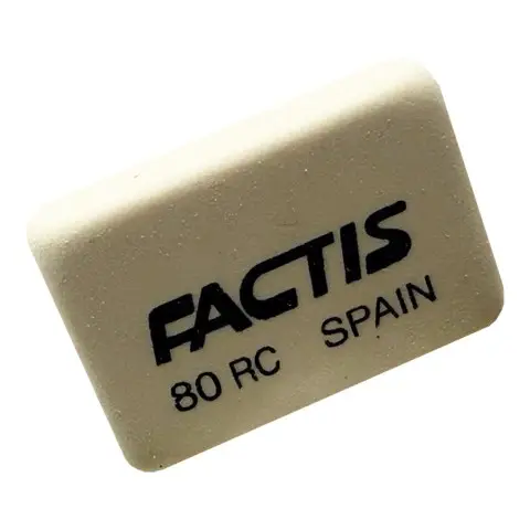 Гумка шкільна прямокутна CNF80RC, м'який