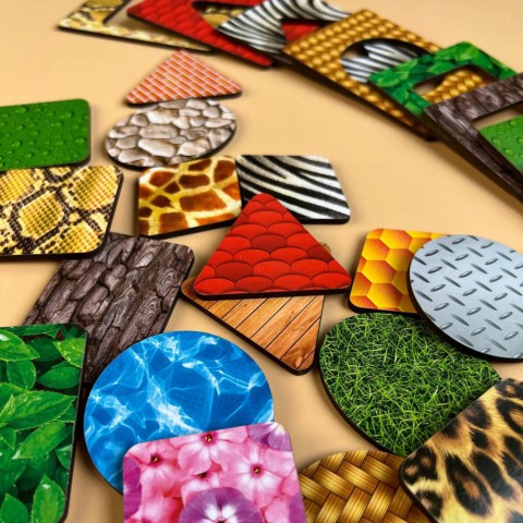 Дерев'яні Дощечки Сегена "Пер'я" Ubumblebees (ПСД086) PSD086 з візерунками