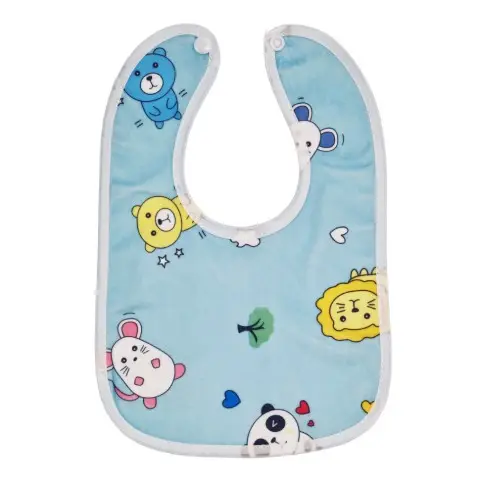 Дитячий слинявчик тканинний MGZ-0600(Blue) на кнопці