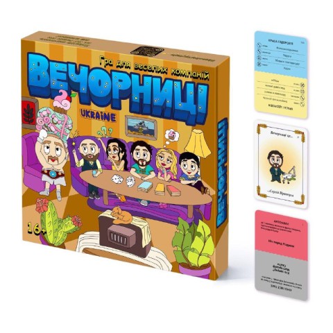 Настільна гра для компанії "Вечорниці" 8878-VCHR Укр