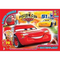 Дитячий пазл класичний "Тачки" Z10189 постер 70 елементів