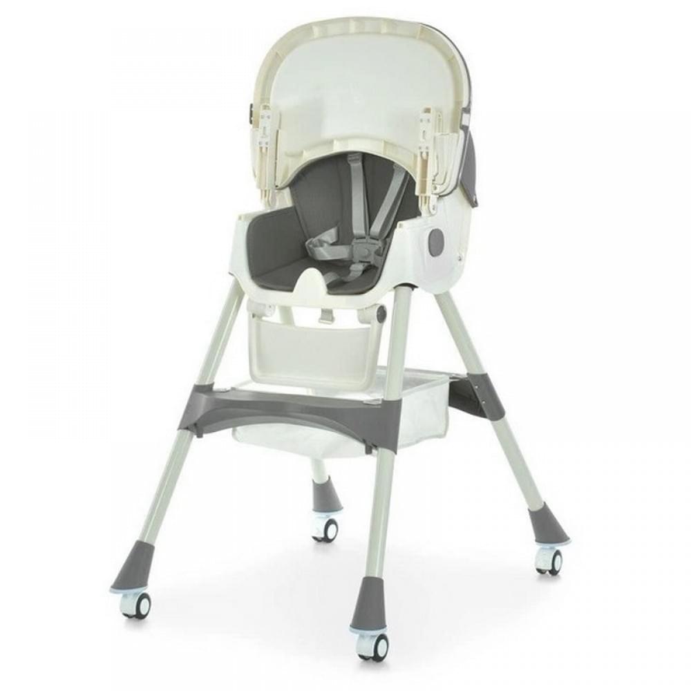 Стільчик для годування M 6302 Gray складний, 5-ти точкові ремені