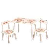 Дитячий столик M 501-29 стільниця 60 х 40 см, 2 стільчики