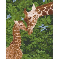 Картина за номерами. Art Craft жирафенок з мамою 40х50 см 11637-AC