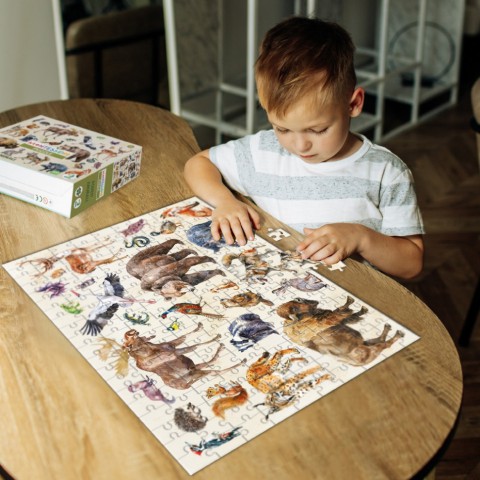 Дитячий пазл "Лісові тварини" 300638, 200 елементів