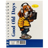 Блокнот А6 АП-1710, 40 аркушів, пружина збоку Вид 3